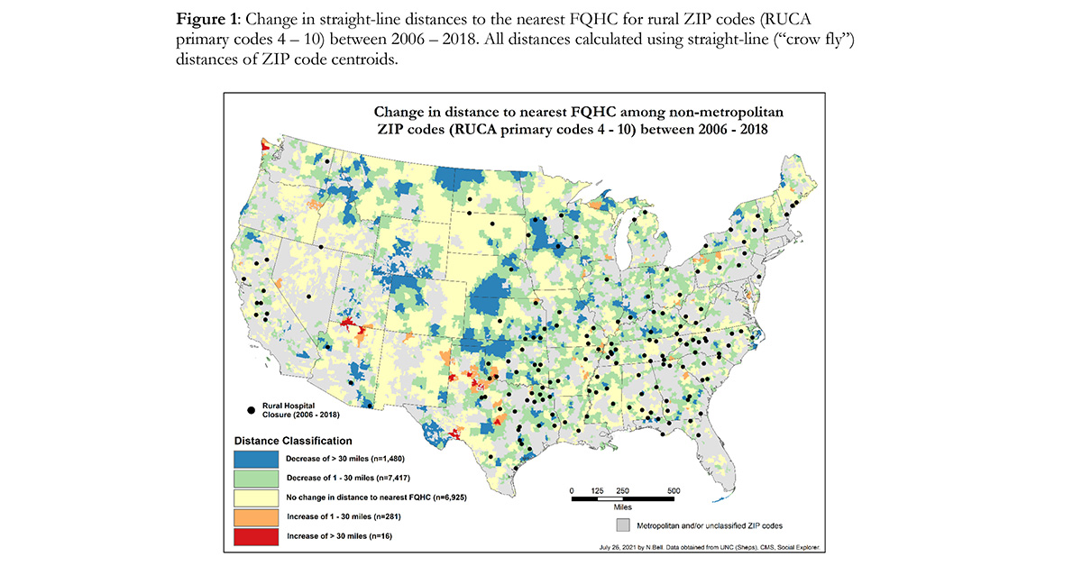 Publication Details Changes in Access to Nearest Federally Qualified